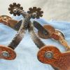 Damascus Spurs with Rope Twist Shanks