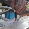 Cutting gear teeth.