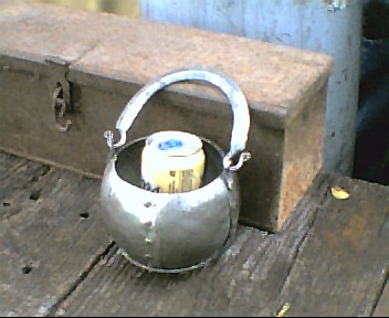 Viking era/style riveted sheet iron pot/kettle