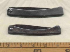 2 la Belle style iron handled clasp knives