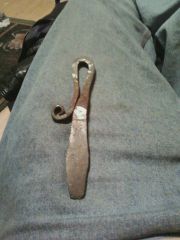 start of a blacksmiths knife