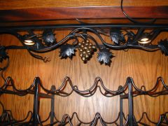wine rack center detail