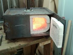 My First Gas Forge Fired Up