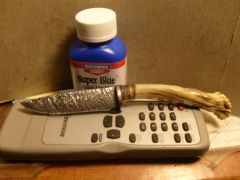 tight twist cable blade with deer antler handle