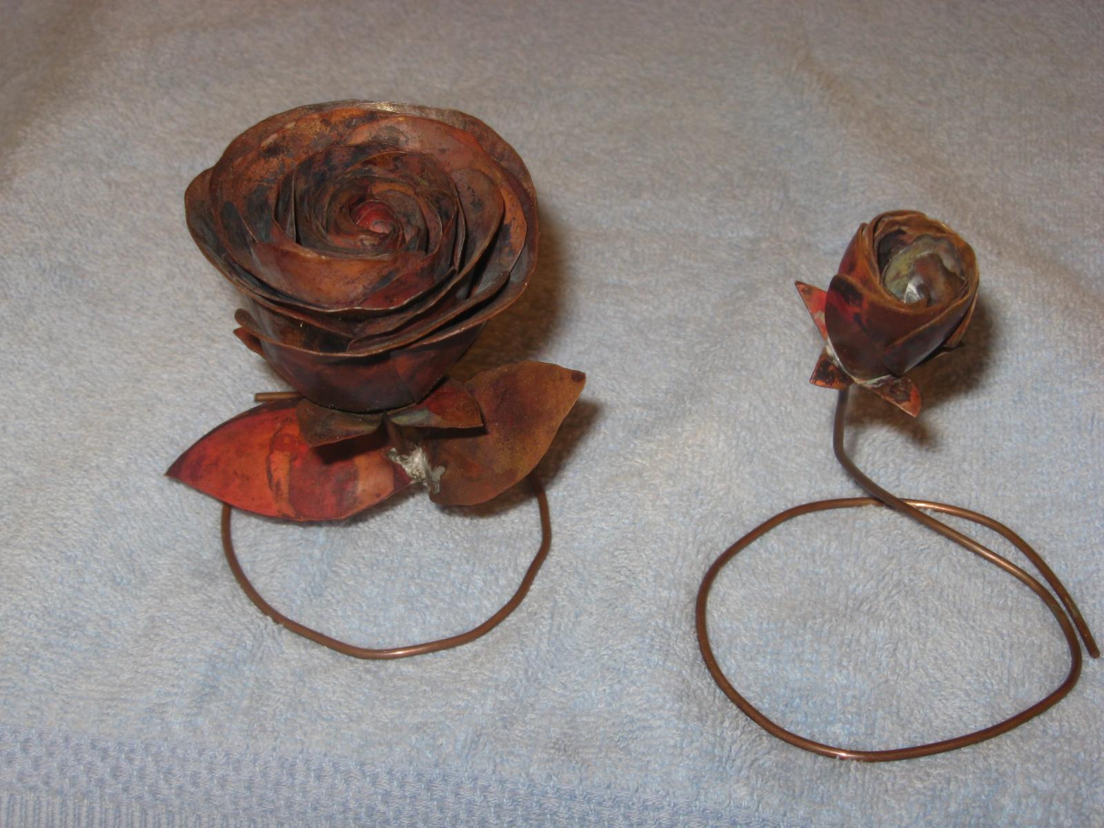 copper flowers