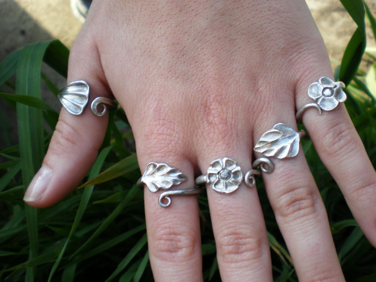 hand forged silver rings