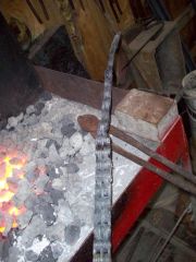 chain after forging in press