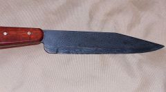 Cable damascus with blood-wood handle