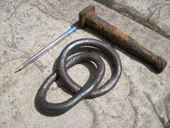 Forge welded chain links