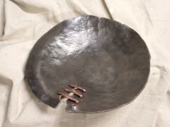 14" Bowl with copper stichs