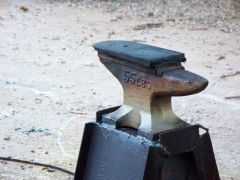 Re-faced Harbor Freight 55# Anvil Shaped Object