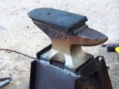 Re-faced Harbor Freight 55# Anvil Shaped Object