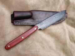 Damascus camp knife