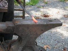 Hot steel on the anvil