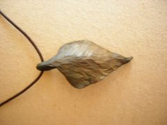 Leaf necklace.