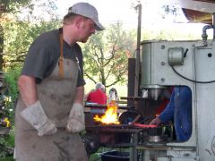 Forging Damascus Steel at Asperg HammerIn 2007
