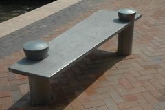 40 mm slab seat with flared/upset 12mm wall pipe