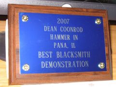 First Place Plaque