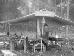 Historical Blacksmithing in the field September 2007