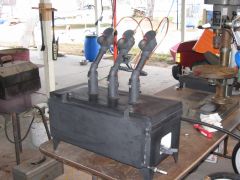 New Homemade Gas 3 Burner Forge