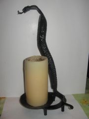 Snake candle holder