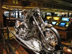 Bike I saw in Vegas at treasure island check out the iron work. It was beau