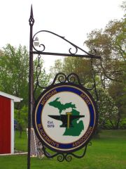 Our Michigan Artist Blacksmith Association sign