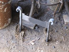 Owen's boot scrape for iron in the hat