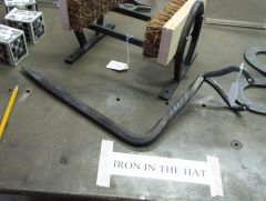 Iron in the hat boot scrape