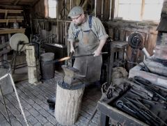 me at Waterloo farm museum on the new forge