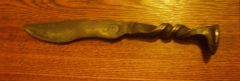 My lates RR spike knife.