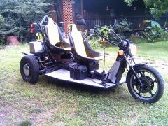 Trike (so far,  with seat covers)