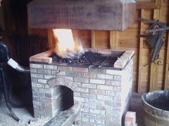 closer shot of the forge