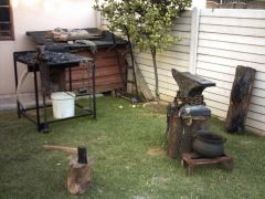 More information about "My backyard open air smithy"