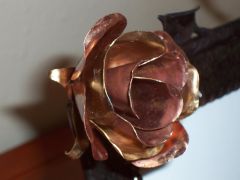 Picture Fram with Copper and Brass Rose