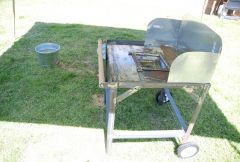 Side view of new forge