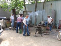 How many blacksmiths does it take to light a forge?