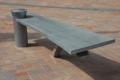 40mm slab seat with 80mm sq taper