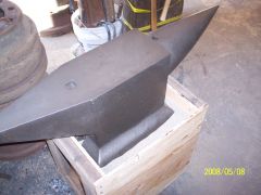 Anvil in sand stand