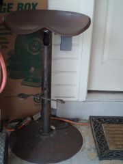 First piece of furniture...tractor seat bar stool.