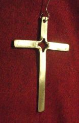 Cross Christmas Ornament Made from Stainless