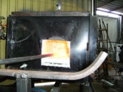 Inside gas forge
