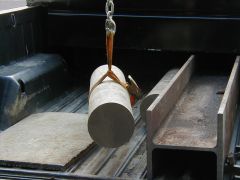 Lifting the anvil out.