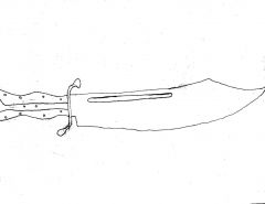 knive drawing