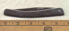 la Belle French style iron handled clasp knife