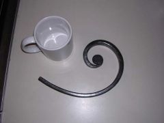 1/2 penny snub end scroll