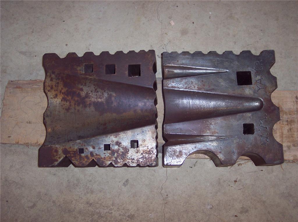 A Pair of W.M. Yater Swage Blocks