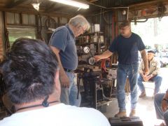 Dr. Jim Batson  at the Gulf Coast Blacksmiths  conference . April 25th and 