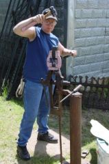 Joe Rolfe hammer in