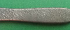 cable damascus letter opener-etched pattern